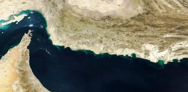 The Strait of Hormuz, one of the world's main energy corridors, now controlled by Iran