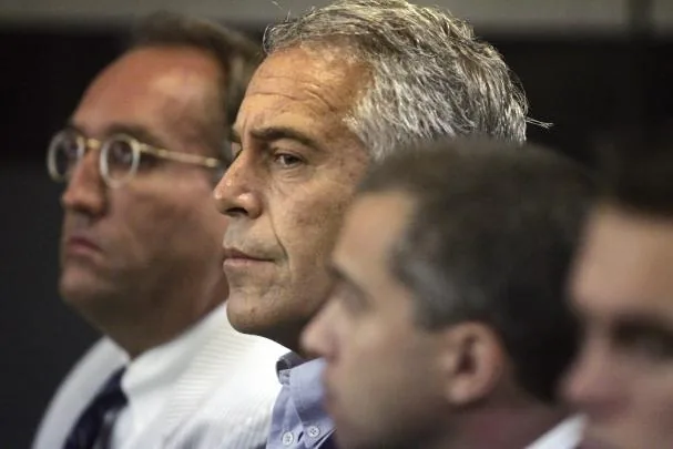Jeffrey Epstein, photographed before a Florida court in 2008