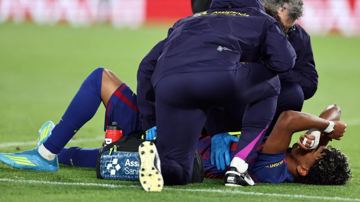 Lamine Yamal gets injured and could miss the rest of the League