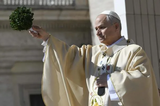 El papa León XIV, durante el Domingo de Pascua de 2026