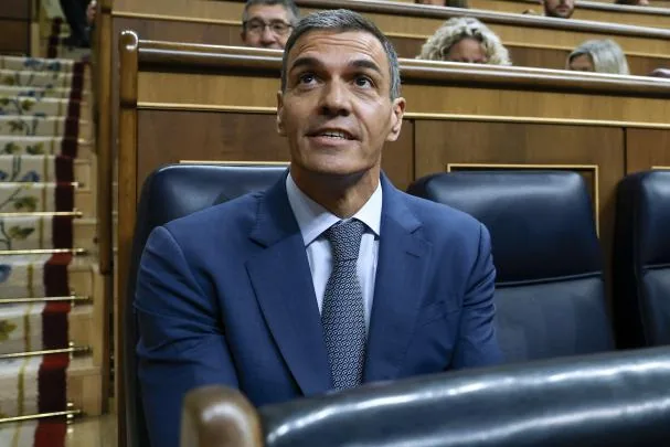  The Prime Minister, Pedro Sánchez, at the start of the government control session held this Wednesday in Congress. EFE/J.J. Guillén