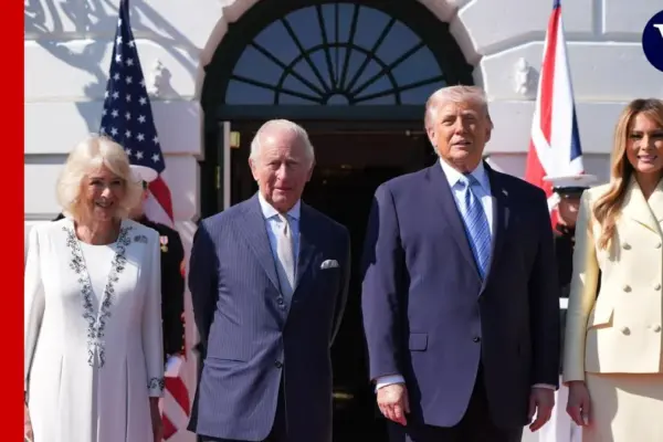 Trump receives the British royals with pomp and boasts of being King Charles III's distant cousin