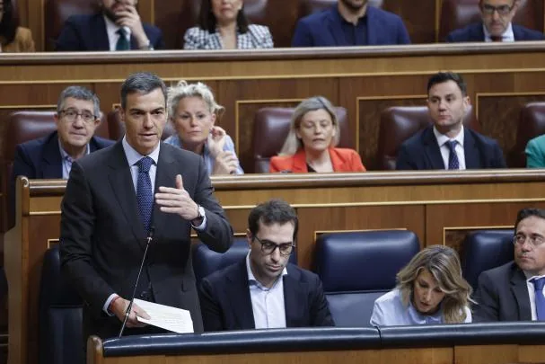Pedro Sánchez, este miércoles en la sesión de control al Gobierno en el Congreso 