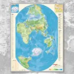 The Chinese map is vertical