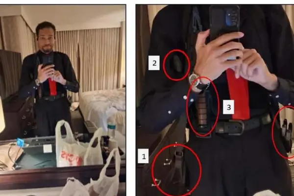 The author of the attempted attack on Trump took a photo armed minutes before the shooting