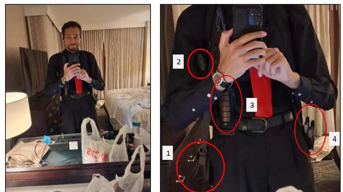 The author of the attempted attack on Trump took a photo armed minutes before the shooting
