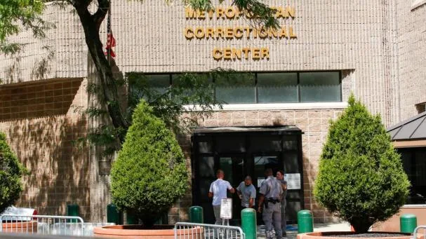 Exterior of the Metropolitan Correctional Center, where Jeffrey Epstein was found dead in August 2019