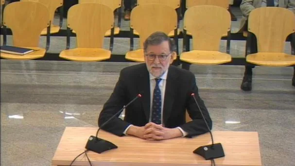 Image of Mariano Rajoy during his testimony in the Kitchen trial
