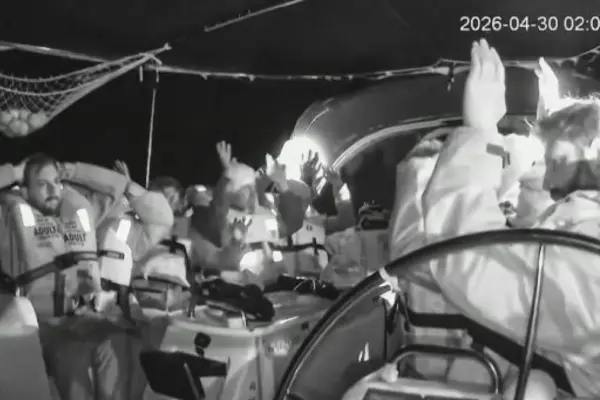 Israel detains 175 activists from the Flotilla that set sail from Barcelona near Crete