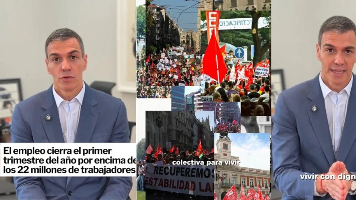 Sánchez claims “more jobs and rights than ever” despite those who “announce the apocalypse”
