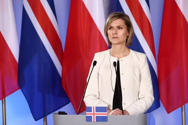 The Prime Minister of Iceland, the social democrat Kristrún Frostadóttir, on a visit to Warsaw on February 25, 2026 