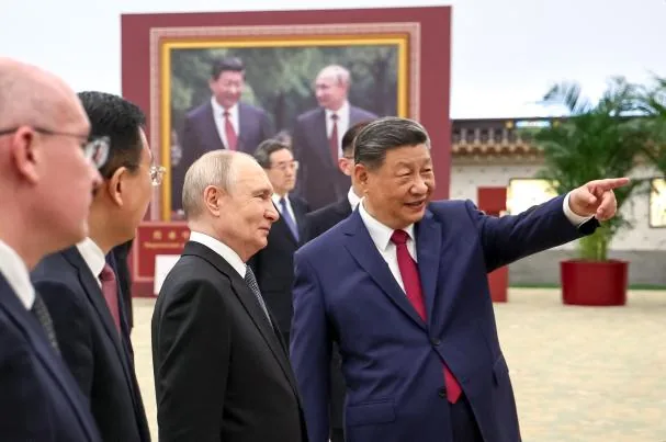 Chinese President Xi Jinping and his Russian counterpart Vladimir Putin this Wednesday in Beijing