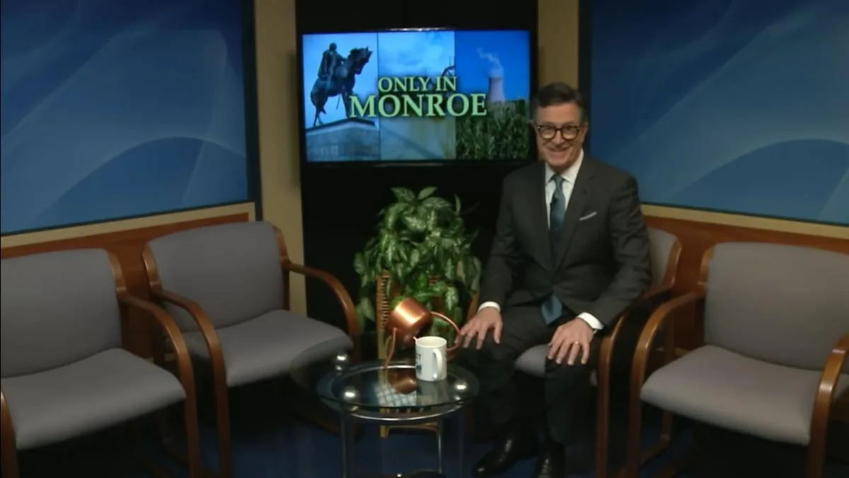 Stephen Colbert returns to Michigan public television after being fired from CBS due to pressure from Trump