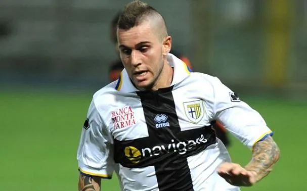 Fernando Marqués, con la camiseta del Parma.