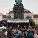 A concert in Vienna supporting Palestine denounces Eurovision hosting Israel