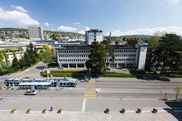 Image of the University Hospital of Zurich, where a man who traveled as a passenger on the MV Hondius has been admitted