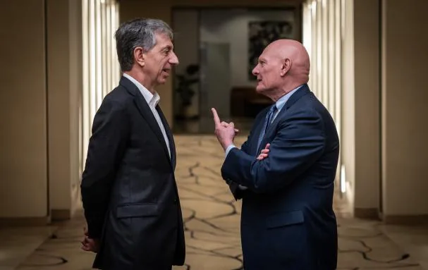 Francesc Fajula and John Hoffman, last February
