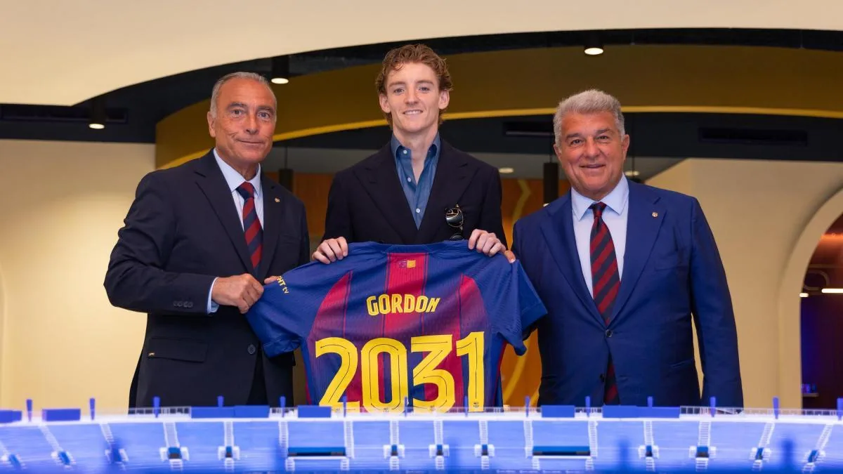 Official: Gordon is already with Barça with quite a bit of suspense