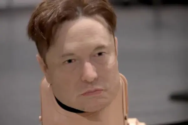 This is what robot dogs with heads of Musk, Bezos, Zuckerberg, and Warhol look like