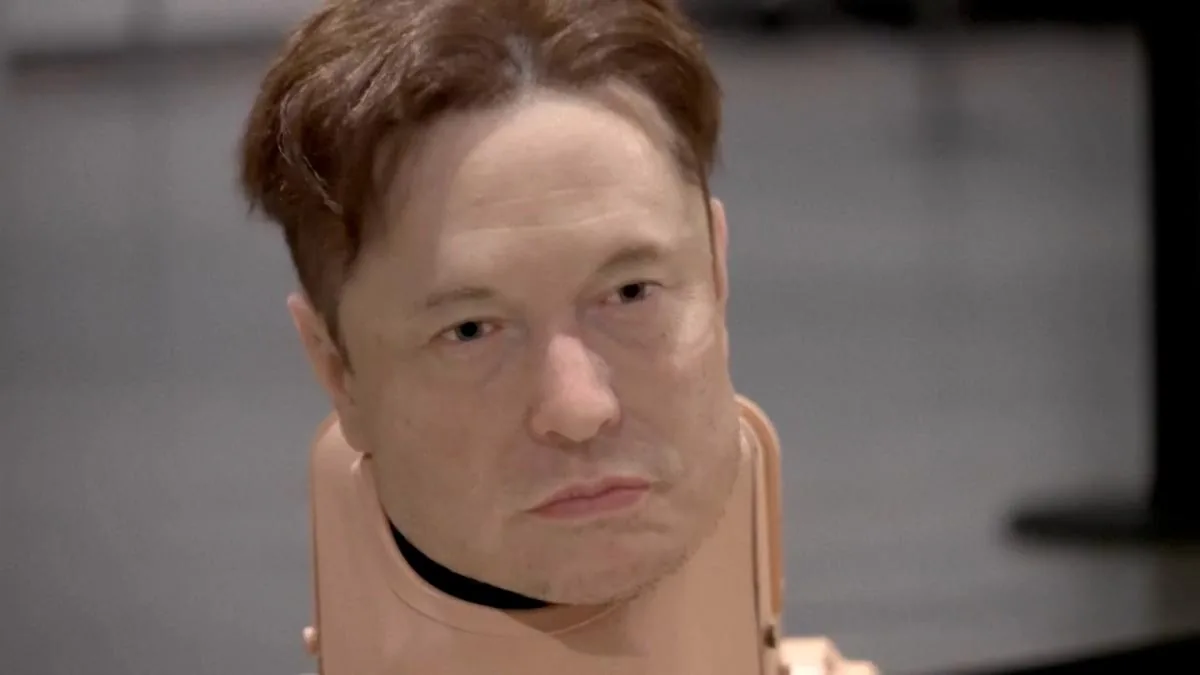 This is what robot dogs with heads of Musk, Bezos, Zuckerberg, and Warhol look like