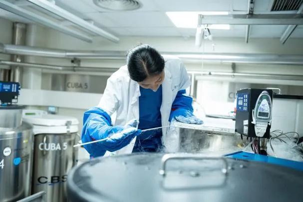 Una investigadora del Idibaps 