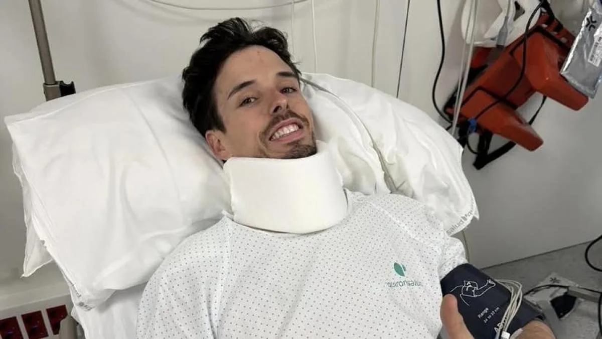 Medical report of Àlex Márquez: a cervical vertebra and the right clavicle fractured