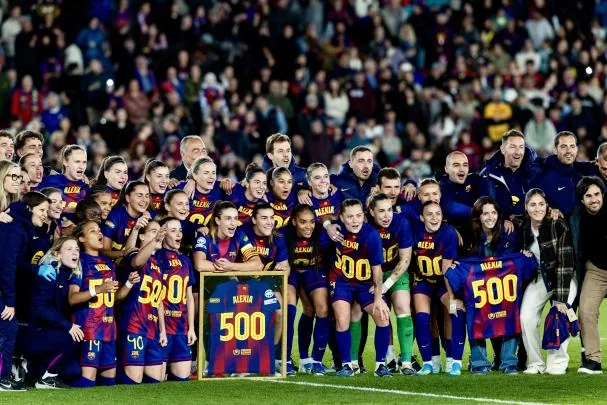 Alexia alcanzó los 500 partidos con el Barça en abril