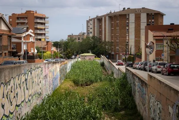 La riera d’en Cintet, a su paso por Vilassar de Mar
