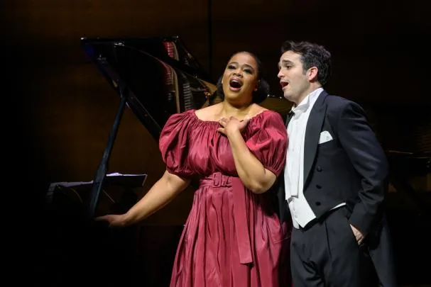 With soprano Pretty Yende in her recent recital at the Liceu 