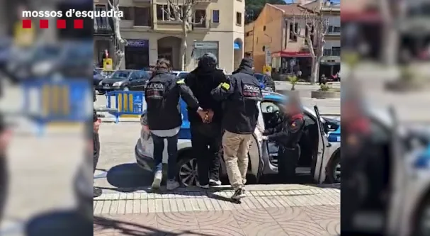 El detenido, en unas imágenes distribuidas por la policía