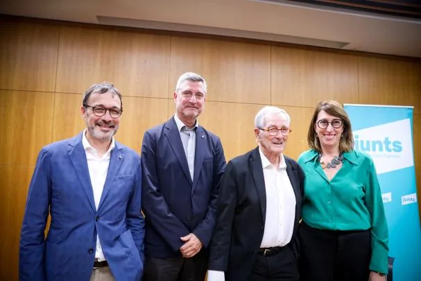 Rius, Martí, Trias and councilor Titon Lailla, last November, at a Junts event