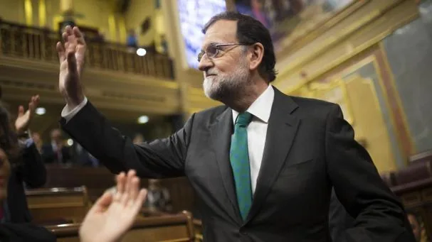 Mariano Rajoy during the first day of the motion of no confidence in the Spanish Parliament, in Madrid, on Thursday, May 31, 2018