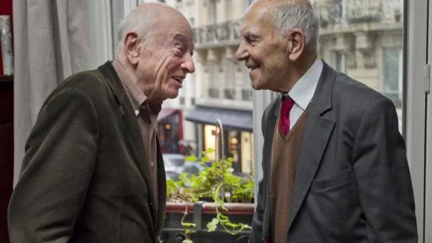 Edgar Morin y Stéphane Hessel, en una imagen de 2012.