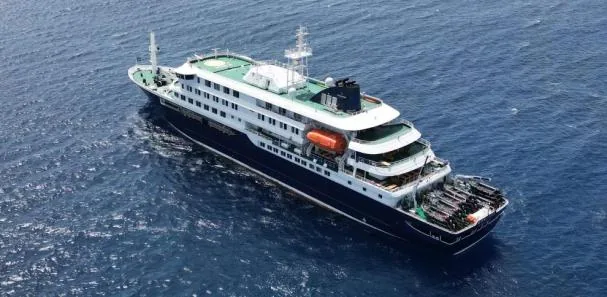 Image of the cruise affected by the hantavirus outbreak (AFP)