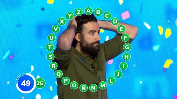 Rafa Castaño, en el momento de completar El Rosco