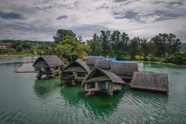 The Holiday Inn villas in Port Vila, Vanuatu, were flooded on July 19, 2025, after being hit by multiple cyclones and an earthquake that caused irreparable damage. (Photo AP/Annika Hammerschlag, Archive)x