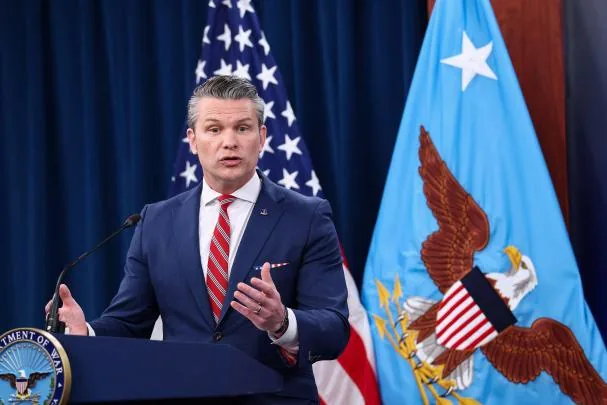 The United States Secretary of Defense, Pete Hegseth, this morning during a press conference at the Pentagon.