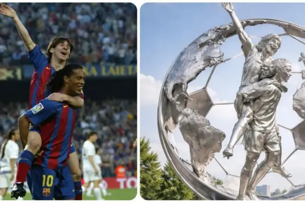 Ronaldinho and Messi will 'recreate' in Castelldefels the Argentine's first official goal for Barça