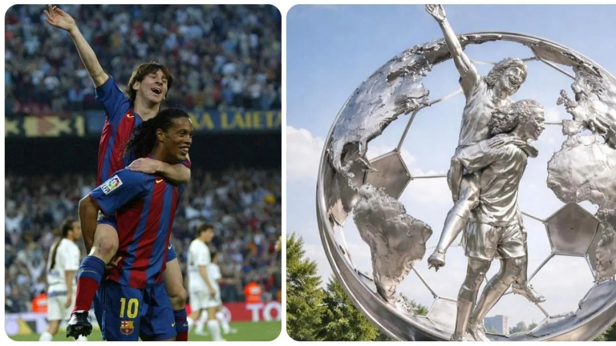 Ronaldinho and Messi will 'recreate' in Castelldefels the Argentine's first official goal for Barça