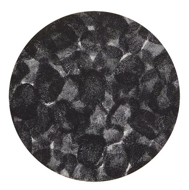 Engraving that artist Jesús Galdón made with the fingerprints of former deportee Neus Català before she died 