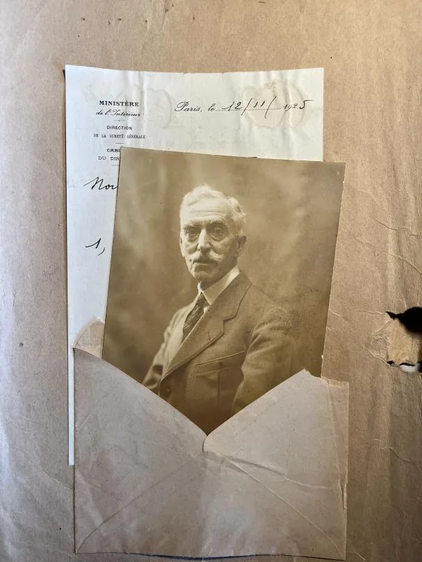 French police file of Francesc Macià, dated November 12, 1925