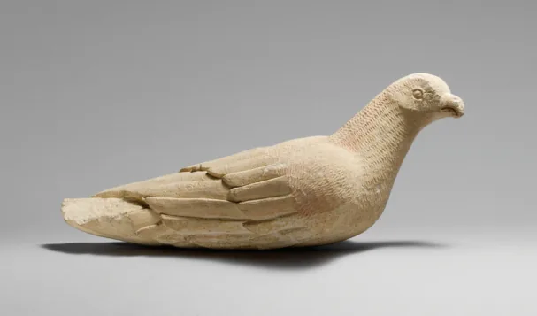 Small limestone sculpture from Cyprus, dated between 600 and 480 BC