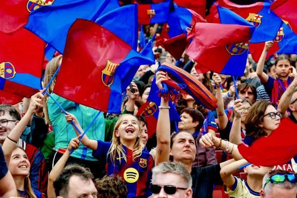 The stands at Camp Nou were a party 