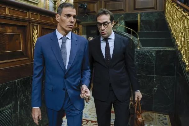 Sánchez y su vicepresidente económico, Carlos Cuerpo