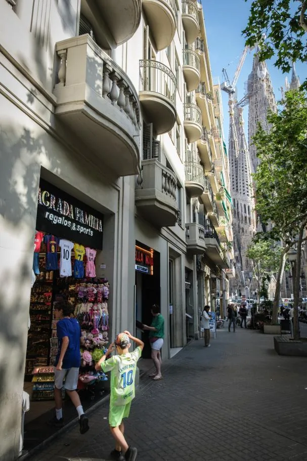 La proximidad del templo de la Sagrada Família es fundamental