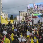 Israeli troops advance beyond the yellow line in Lebanon