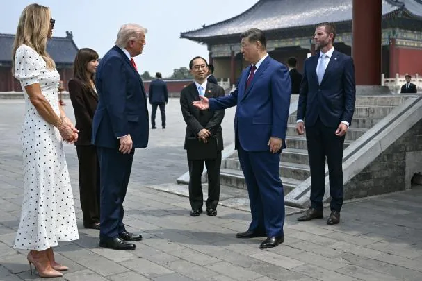 Xi Jinping ha acompañado este jueves al mediodía a Donald Trump al Templo del Cielo, declarado patrimonio de la humanidad por la Unesco.
