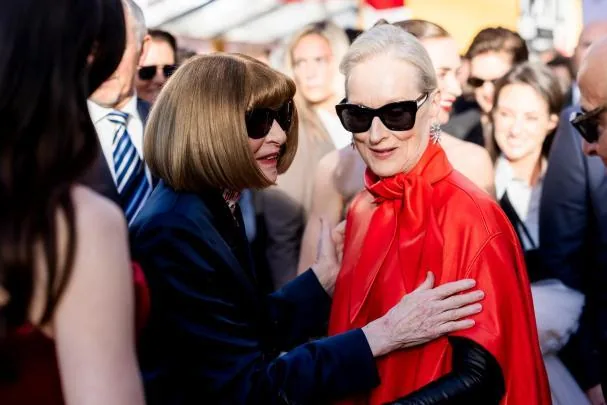 Iconic meeting between actress Meryl Streep and former Vogue editor Anna Wintour