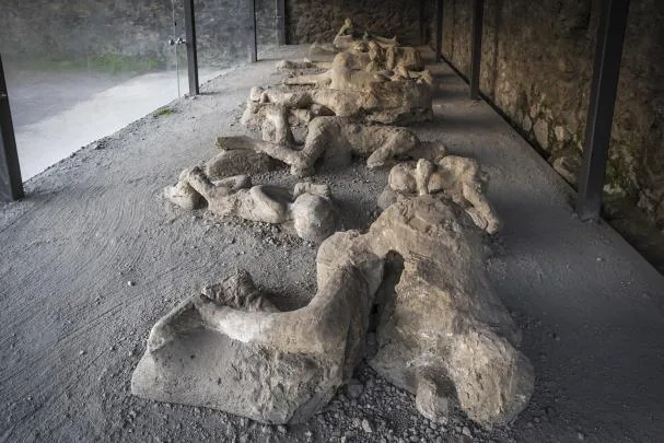 The bodies of the 14 people found in the Garden of the Fugitives 