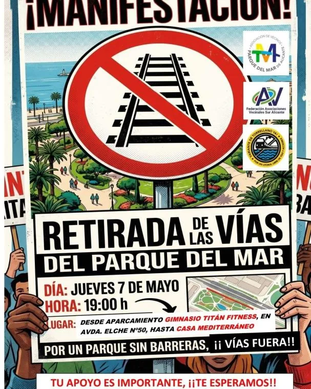 Poster calling for the demonstration